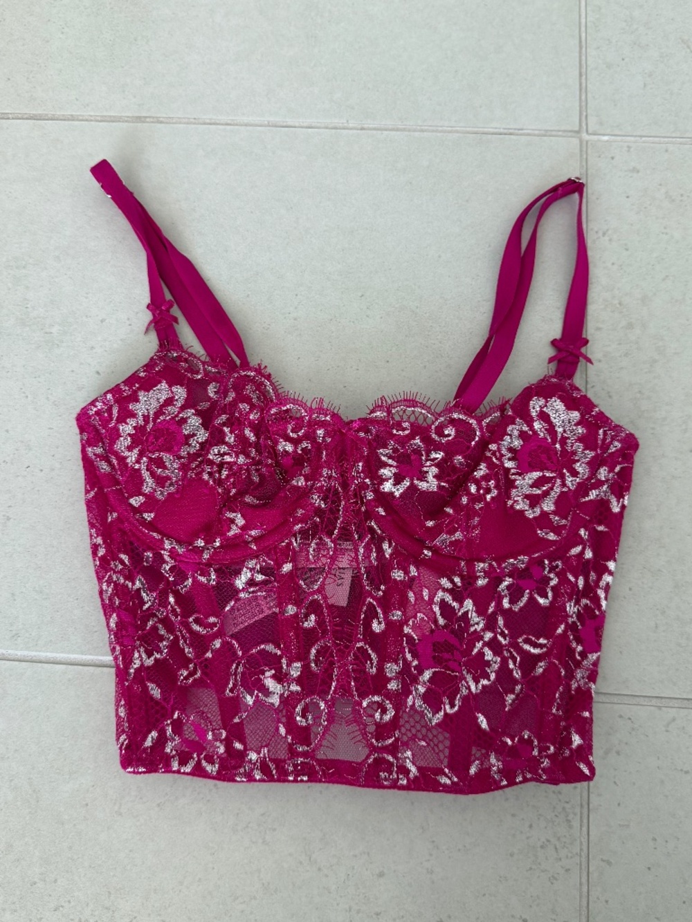 Pink Victoria's Secret Corset Top XS